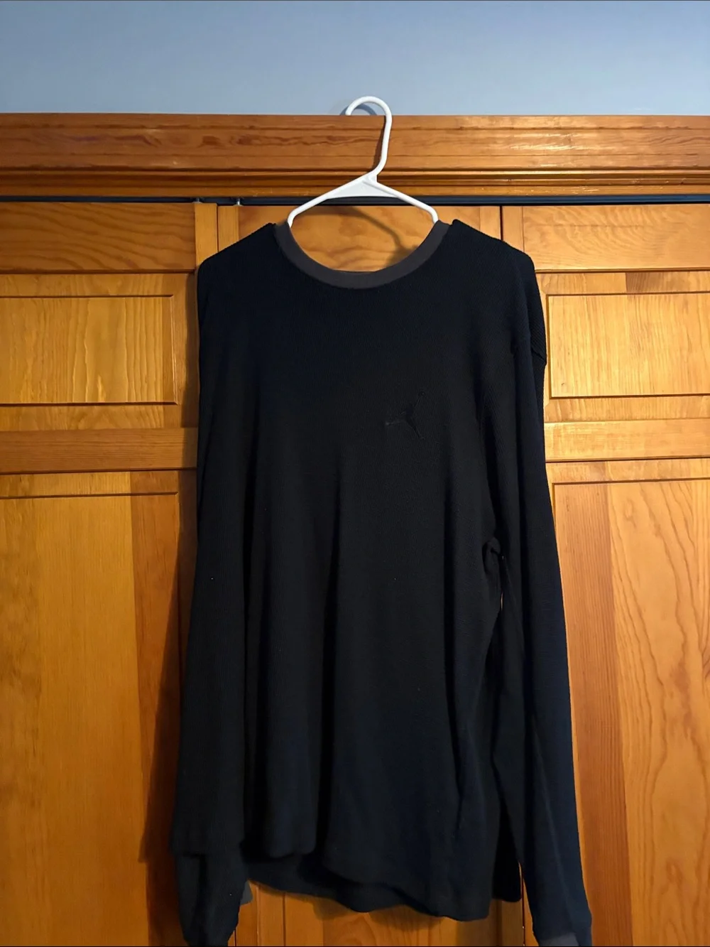 Jordan Black Long-Sleeve Crew Pullover